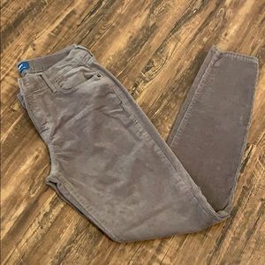 Skinny corduroy pants taupe color